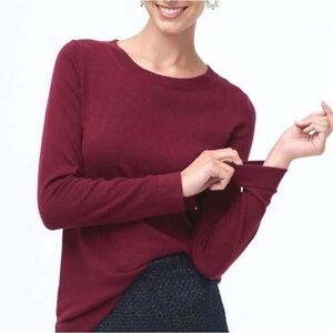 J.Crew cashmere Teddie sweater XS Burgundy Womens
